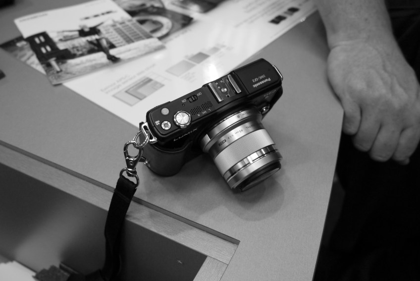 Olympus 45mm on the Lumix GF2 (shot with a GX1)