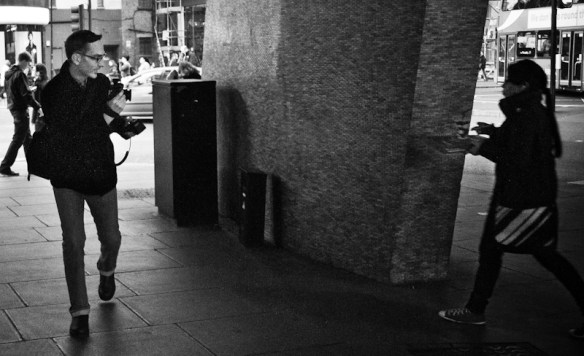 Hand held flash street photo